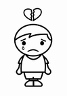 coloring-page heart-broken