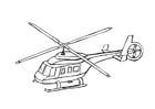 Coloring pages helicopter