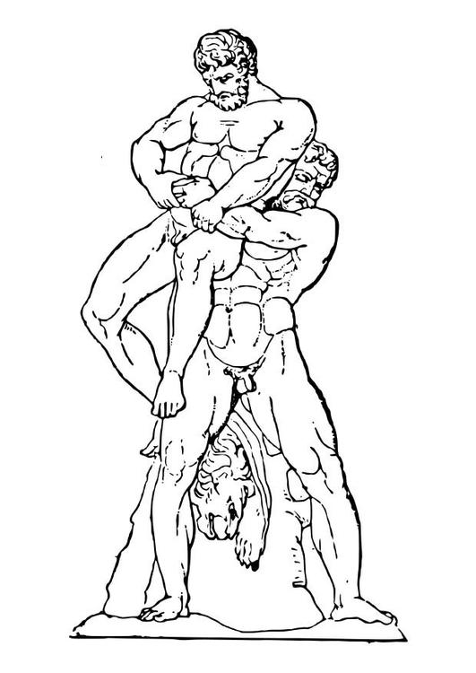 Heracles and Antaeos