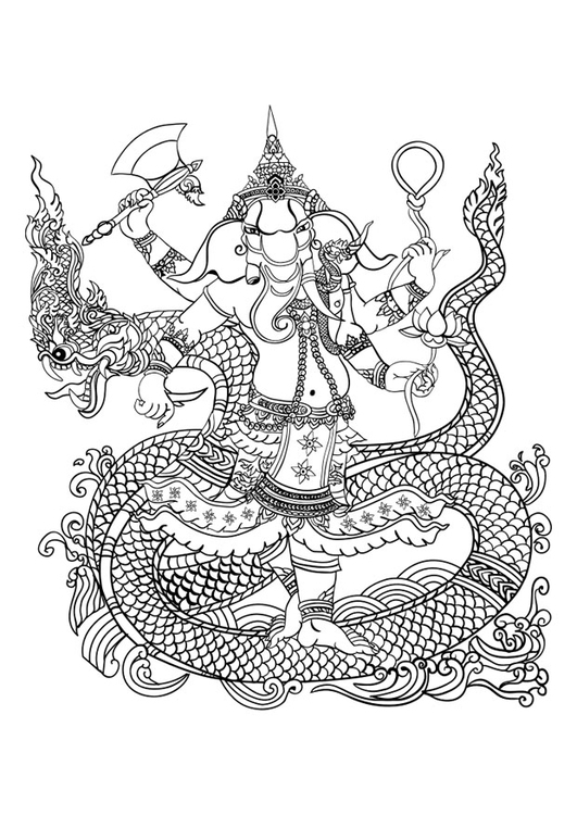 hindu coloring pages