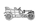 Coloring page historic automobile