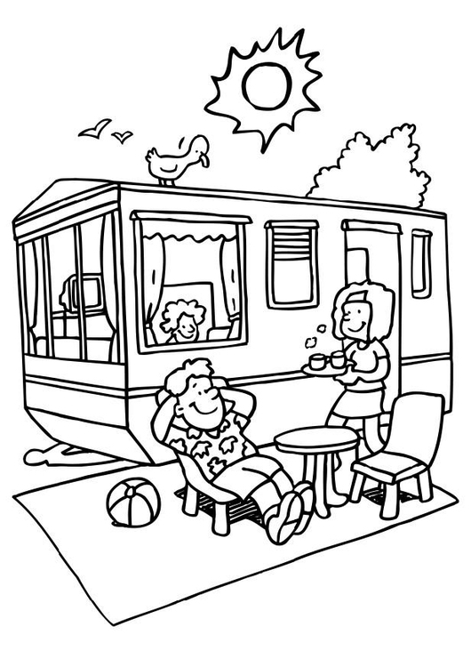 Coloring page holiday