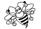 Coloring pages honey bee