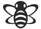 Coloring pages honey bee