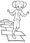 Coloring pages hopscotch