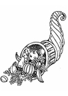 Coloring page horn