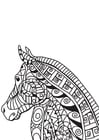 Coloring pages horse head