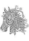 Coloring page horse