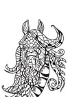 Coloring page horse