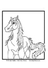 Coloring page horse