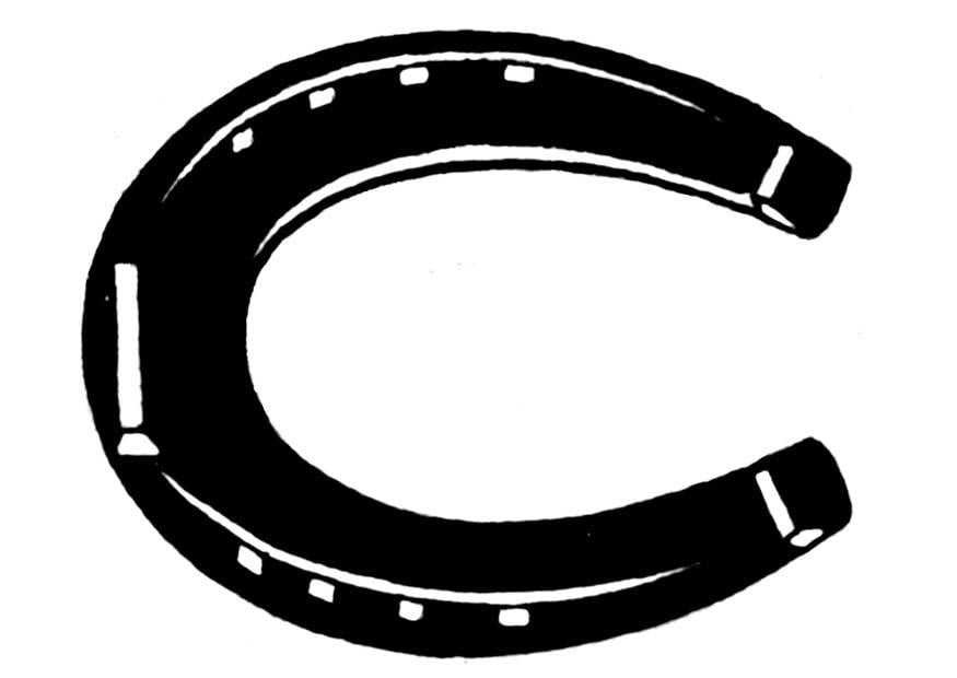 Coloring page horseshoe