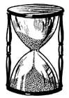 Coloring pages hourglass