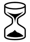 Coloring pages hourglass