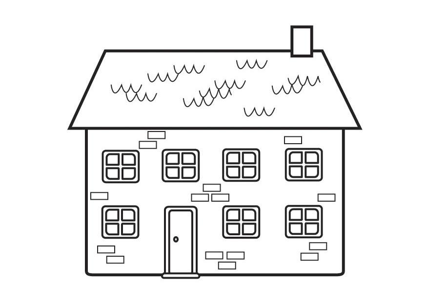 Coloring Page house - free printable coloring pages - Img 23147