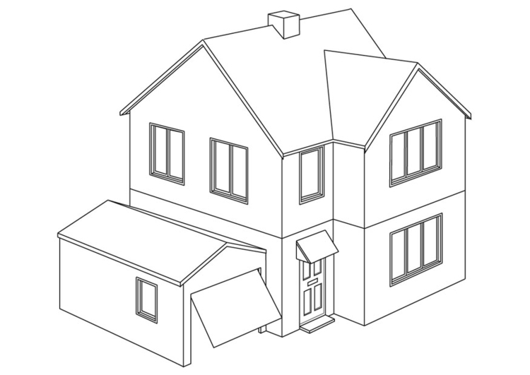 free printable coloring pages of houses