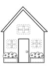 Coloring page house