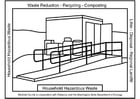 Coloring page household hazardous waste