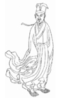 Coloring page Huang Tingjian