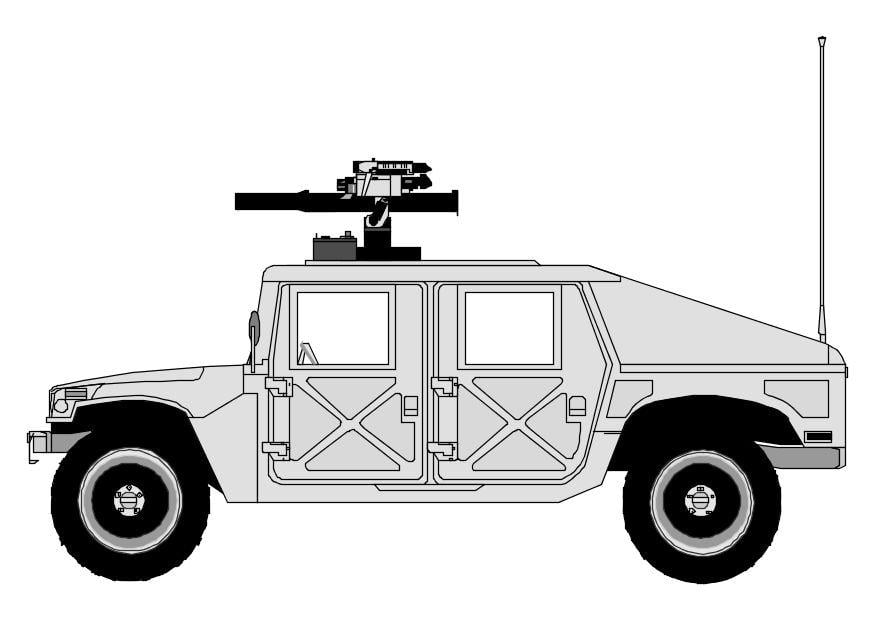 Coloring page hummer