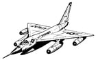 Coloring pages Hustler, aircraft