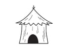 Coloring pages hut