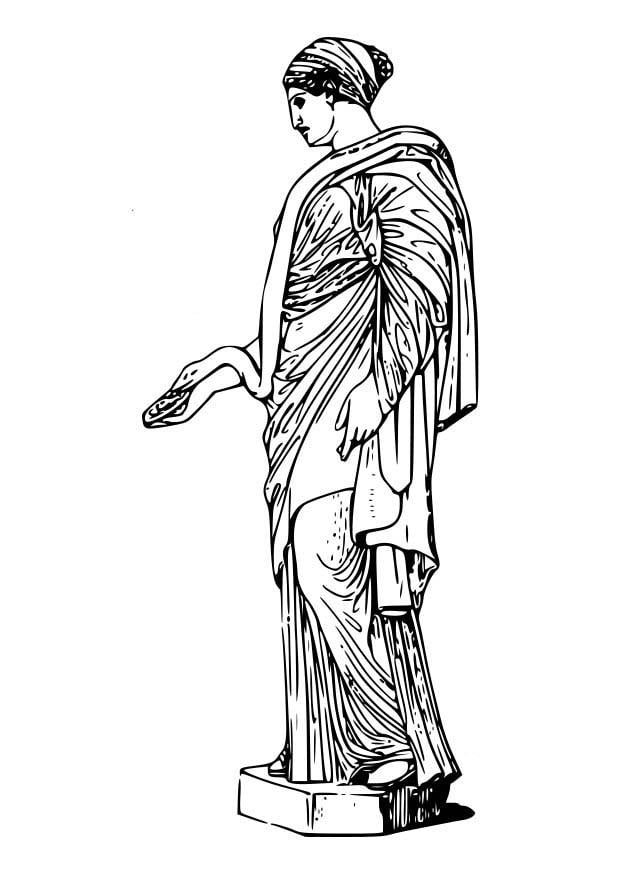 Coloring page Hygieia