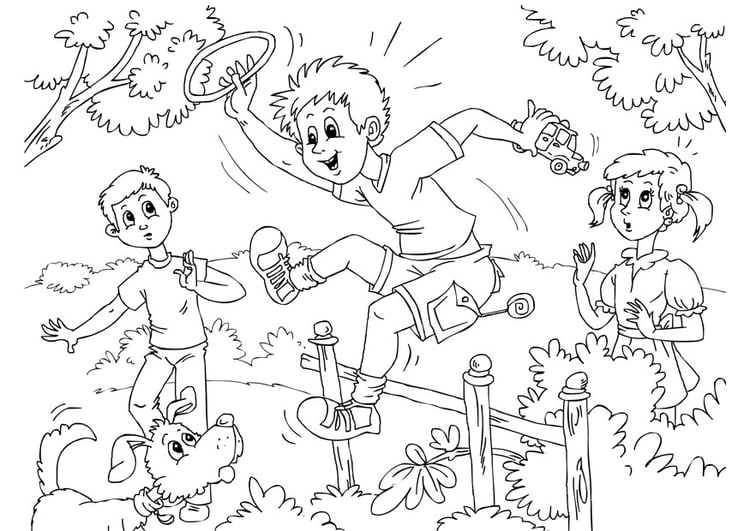 Coloring page hyperactive - ADHD