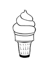 Coloring page ice cream