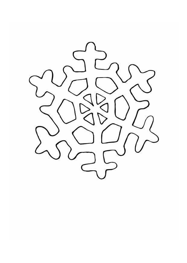 Coloring page ice crystal