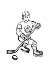 Coloring pages ice hockey
