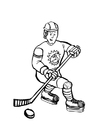 coloring-page ice hockey