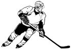 Coloring pages ice hockey