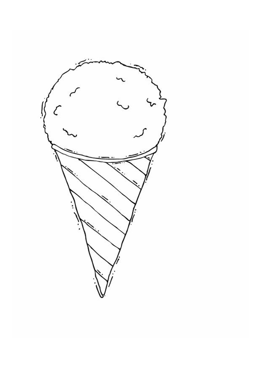 Coloring Page ice-cream - free printable coloring pages - Img 12647