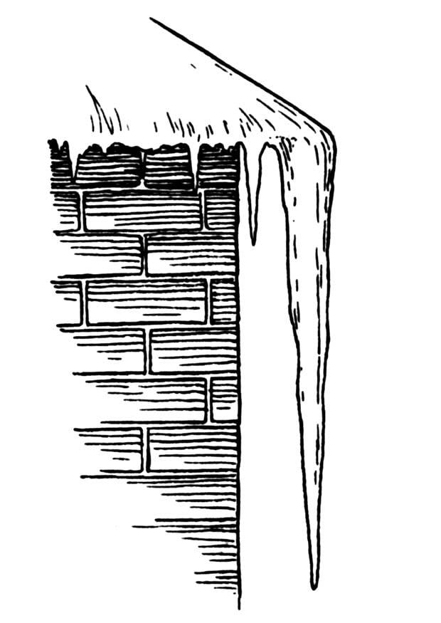 Coloring page icicle
