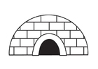 Coloring page igloo
