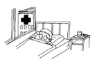 in hospital
