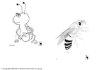 Coloring page insects