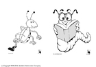 Coloring page insects