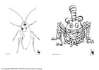 Coloring page insects