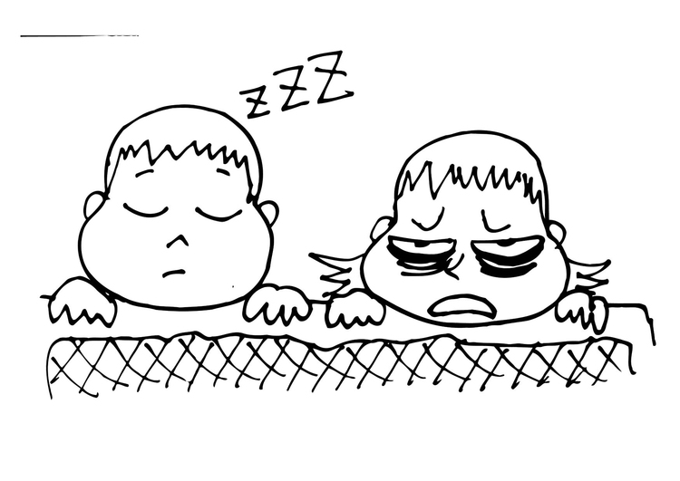 Coloring page insomnia