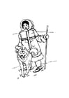 Coloring page inuit