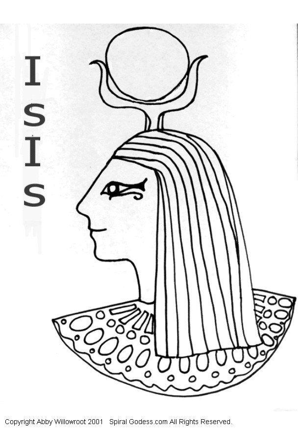 Coloring page Isis