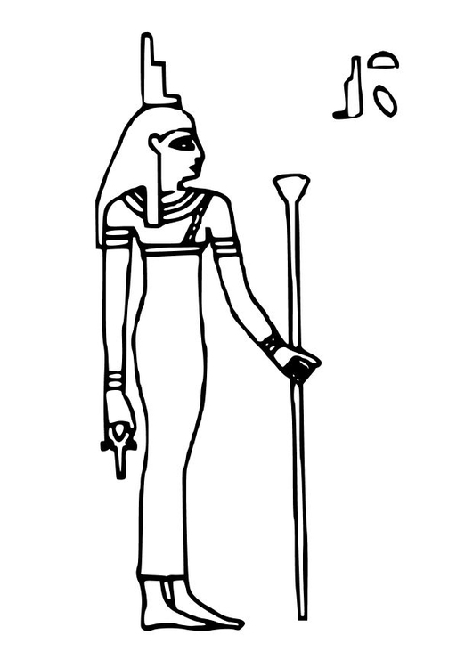 Coloring page Isis