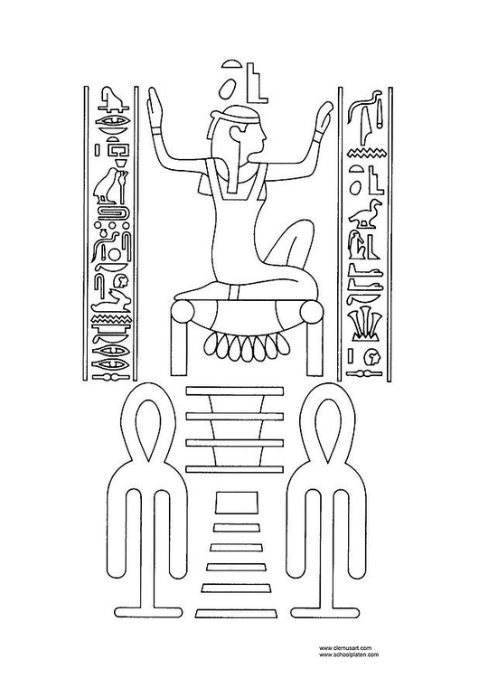 Coloring page Isis