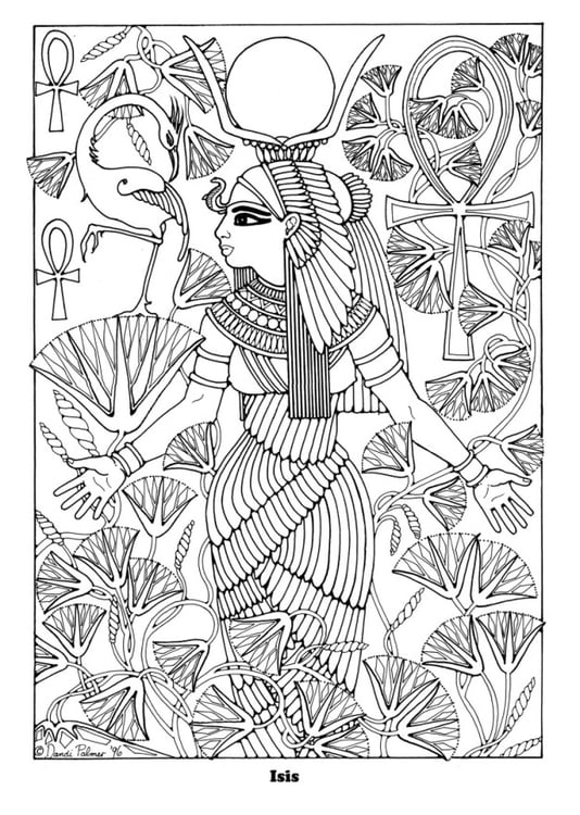 Coloring page Isis