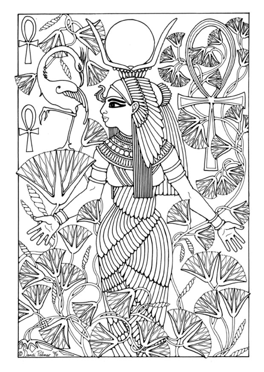 Coloring page Isis