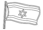 Coloring page Israel flag