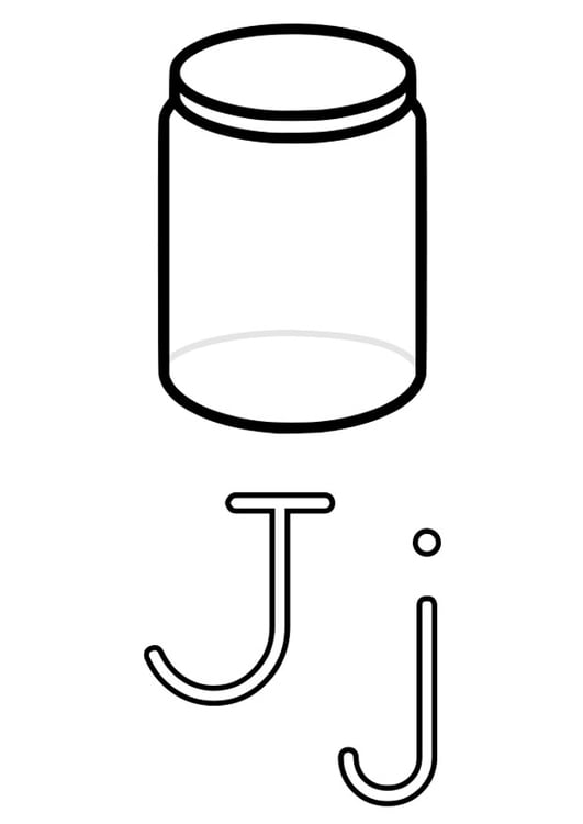 Coloring page j