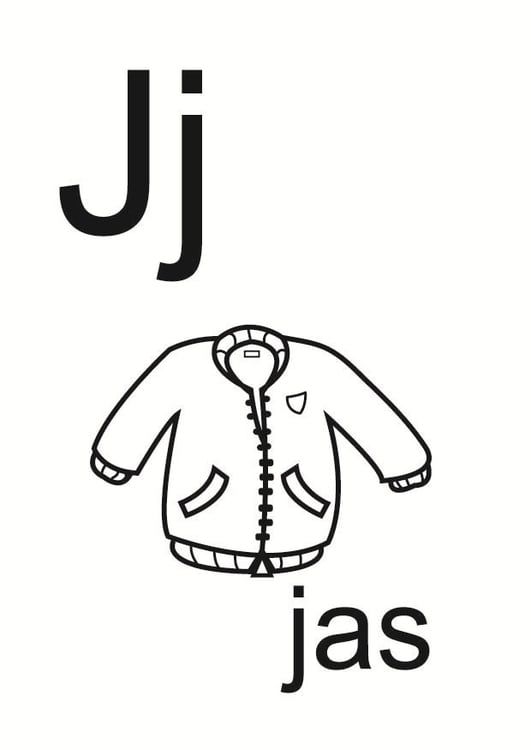 Coloring page j