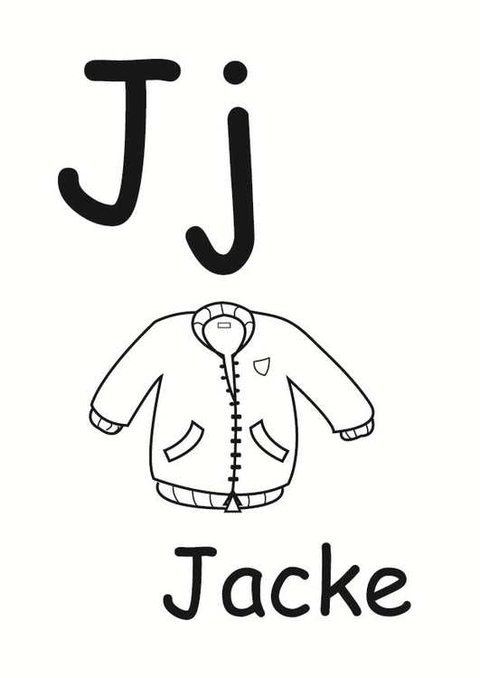 Coloring page j